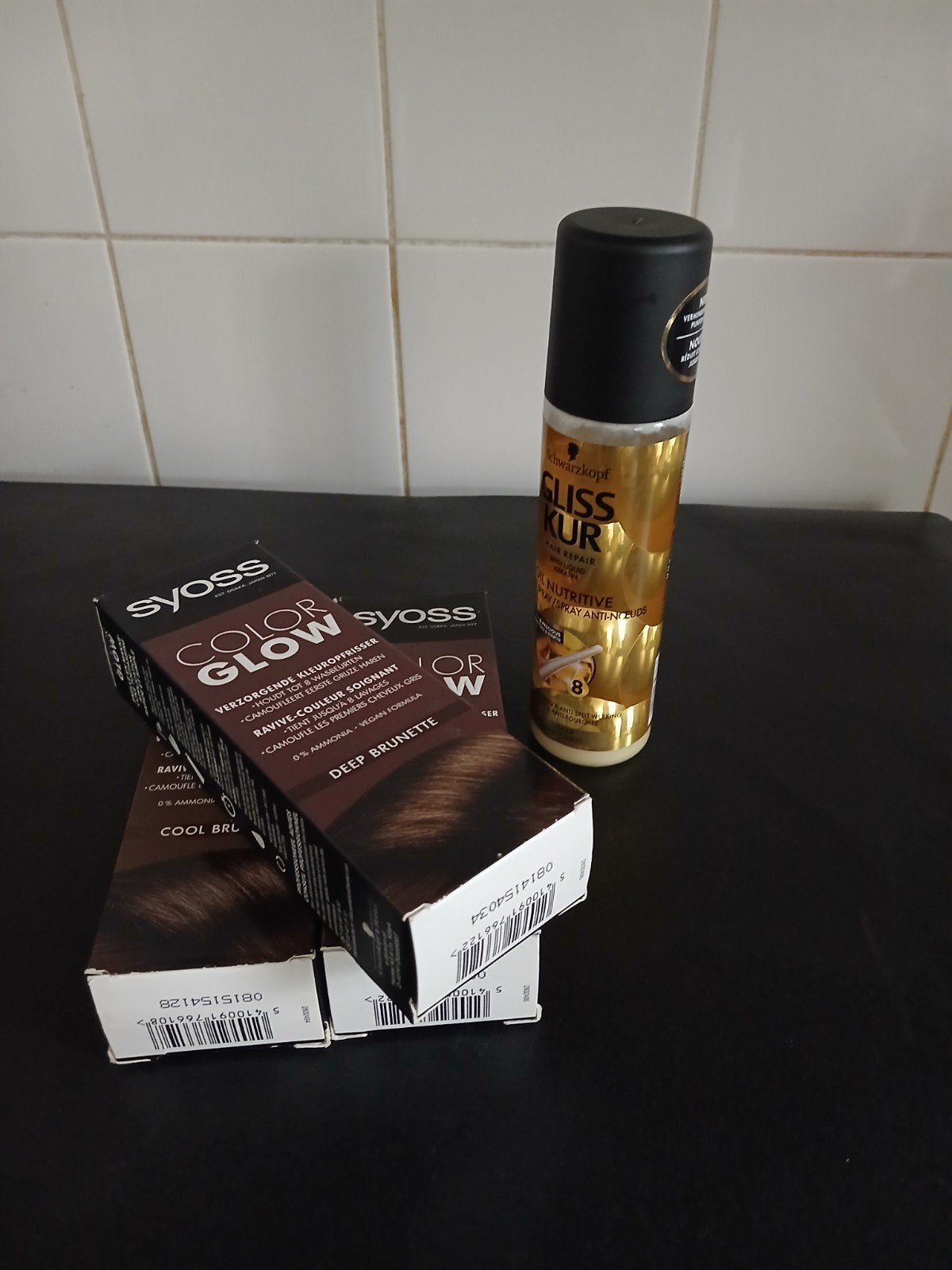 Syoss Color Glow Deep Brunette & Gliss Kur Oil Nutritive, Verzenden, Nieuw, Shampoo of Conditioner