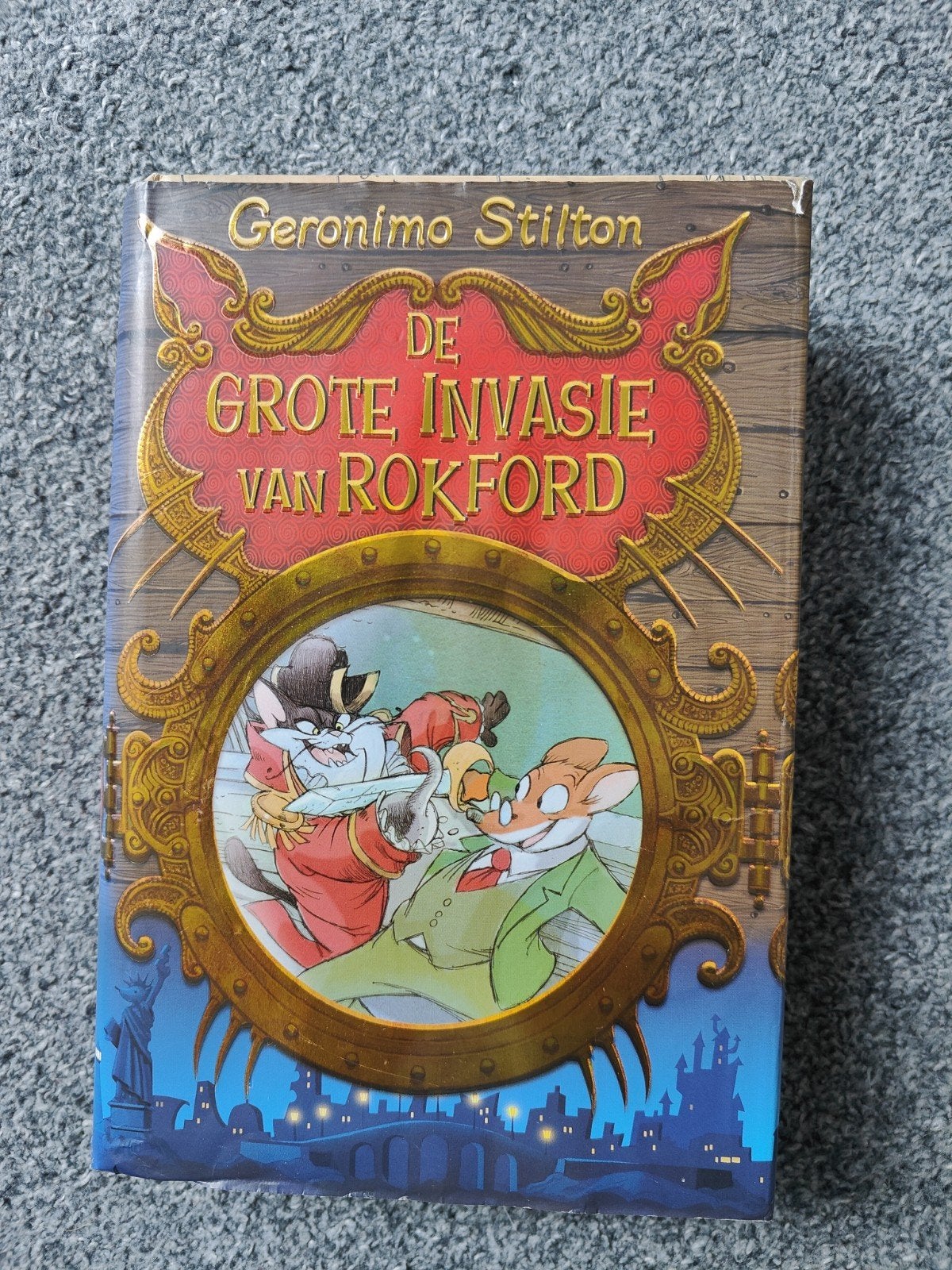 Geronimo Stilton: De Grote Invasie van Rokford, Ophalen of Verzenden, Gelezen, Geronimo Stilton, Fictie algemeen