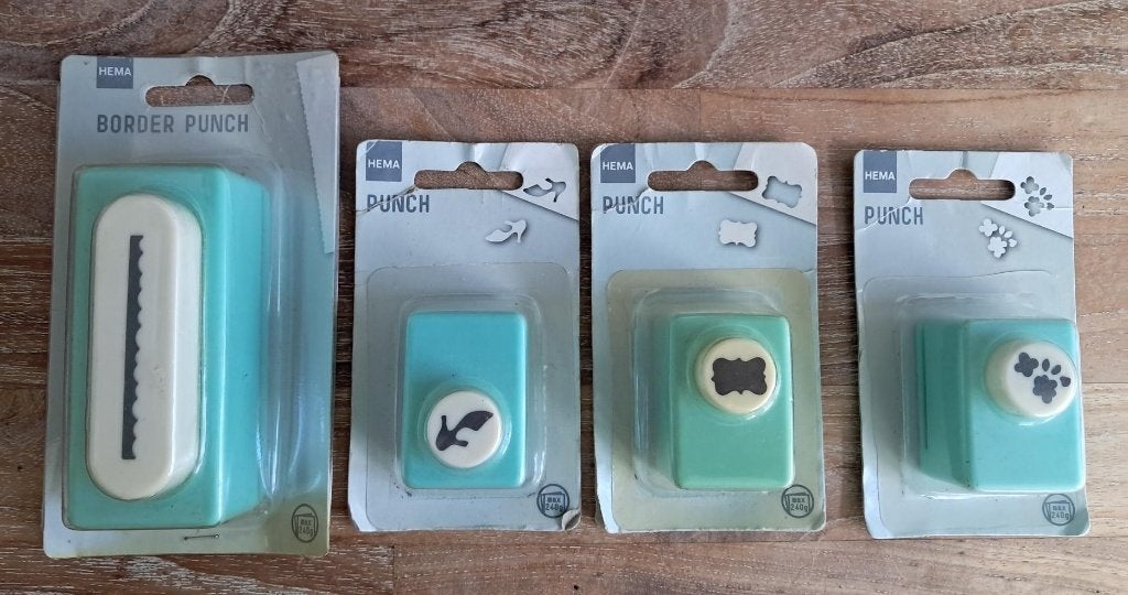 NIEUW Vier ponsen van de Hema samen voor € 5,00, Ophalen of Verzenden, Nieuw, Fantasie, Pons of Mal