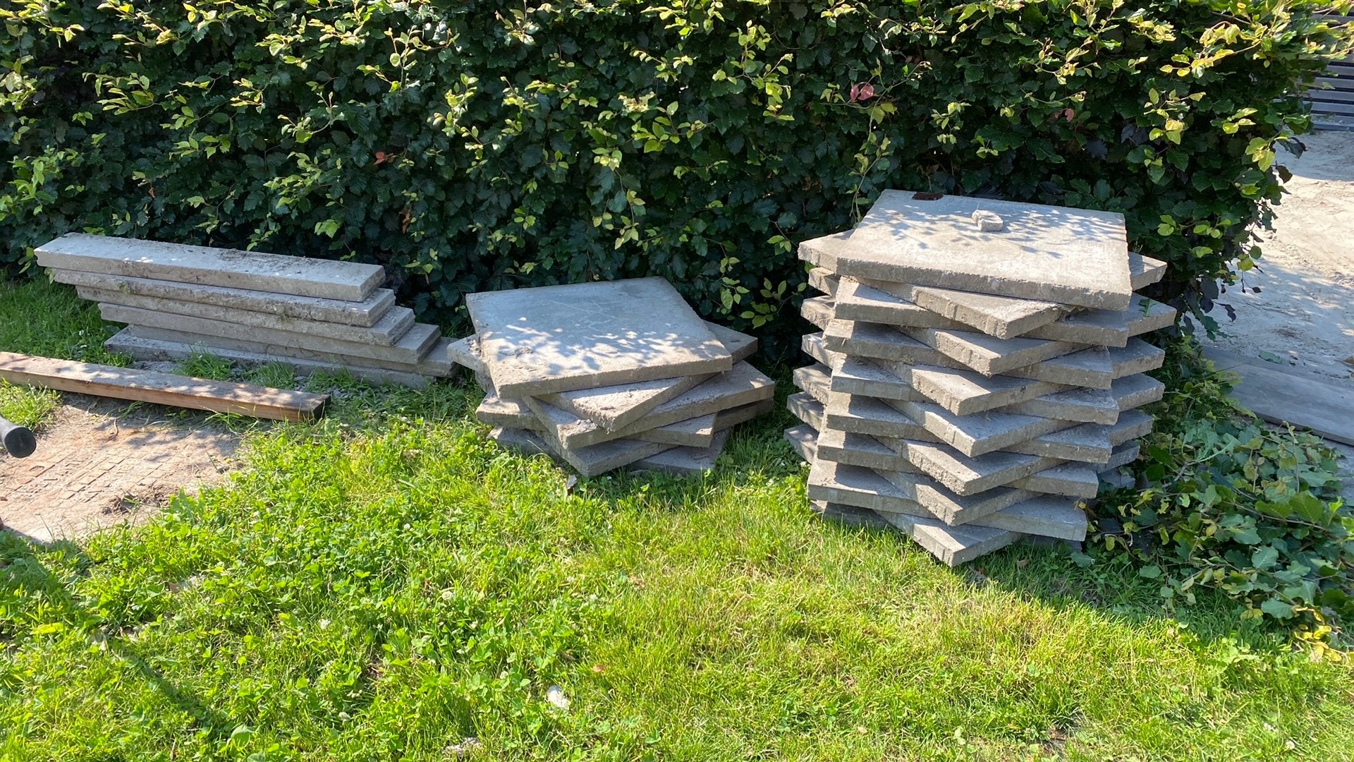 Beton tegels 60x60x4, Ophalen, Zo goed als nieuw, Beton, Terrastegels