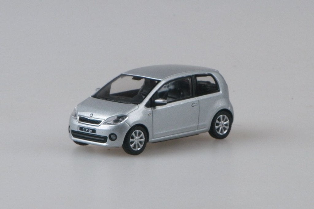 Schaalmodel Skoda Citigo Silver Metallic, Hobby en Vrije tijd, Modelauto's | Overige schalen, Ophalen of Verzenden, Nieuw, Auto