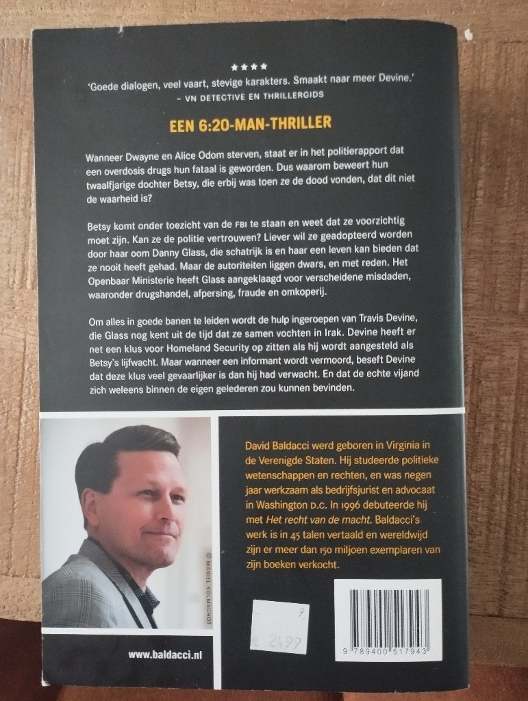Dubbelspel van David Baldacci, Ophalen of Verzenden, Gelezen