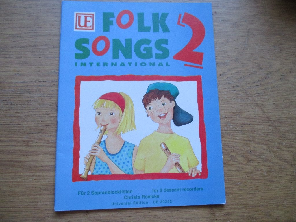 FOLK SONGS INTERNATIONAL 2 - 2 SOPRAAN BLOKFLUITEN, Muziek en Instrumenten, Bladmuziek, Ophalen of Verzenden, Zo goed als nieuw