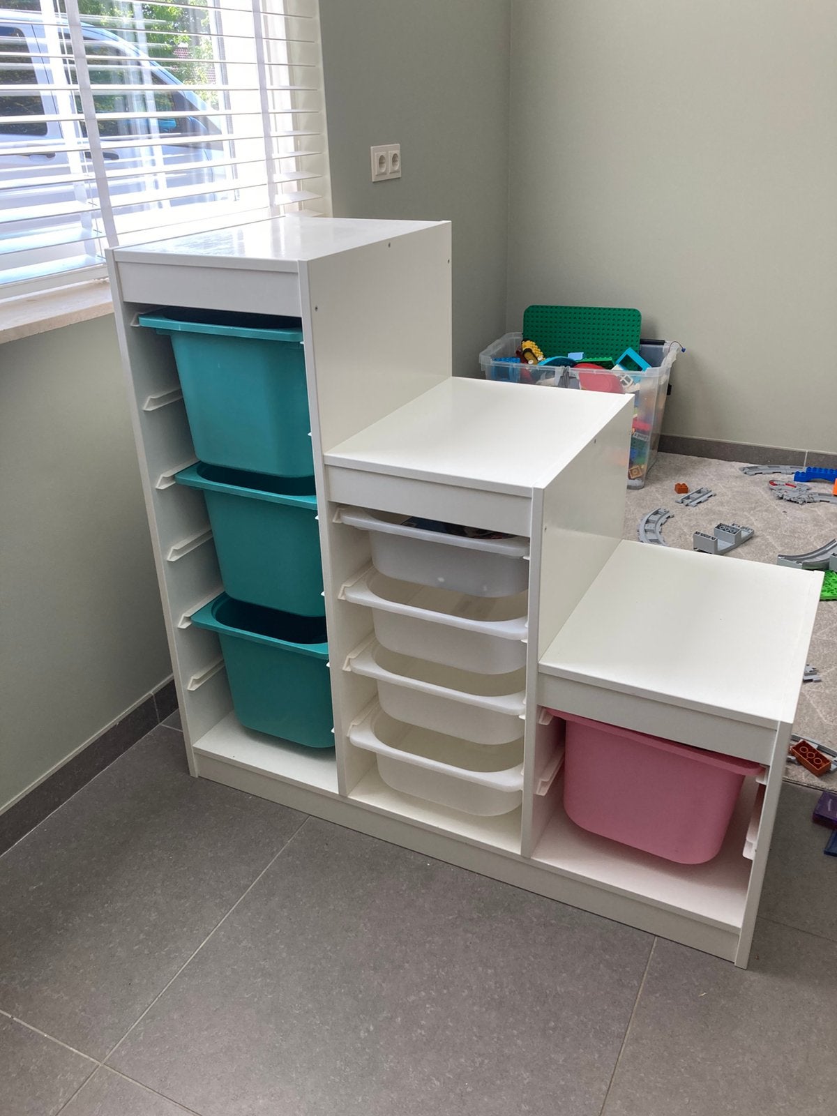 Trofast kast ikea incl bakken! Wit 99 x 44 x 94 speelgoed, Ophalen, 5 laden of meer, 50 tot 100 cm, Zo goed als nieuw