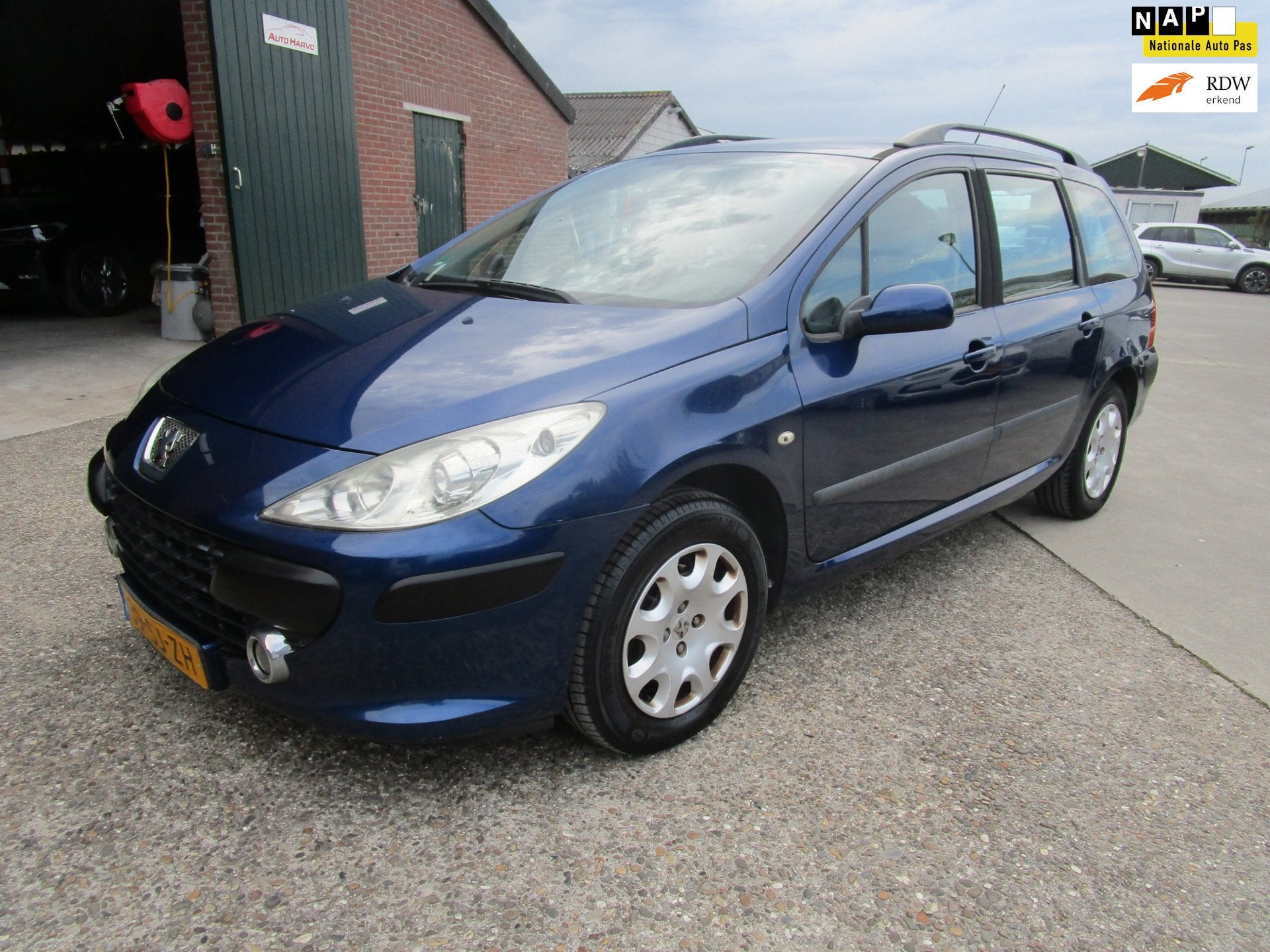 Peugeot 307 Break 1.6-16V XT airco, trekhaak cv cruise, mooi, Auto's, Peugeot, Parkeersensor, Gebruikt, 4 cilinders, Blauw