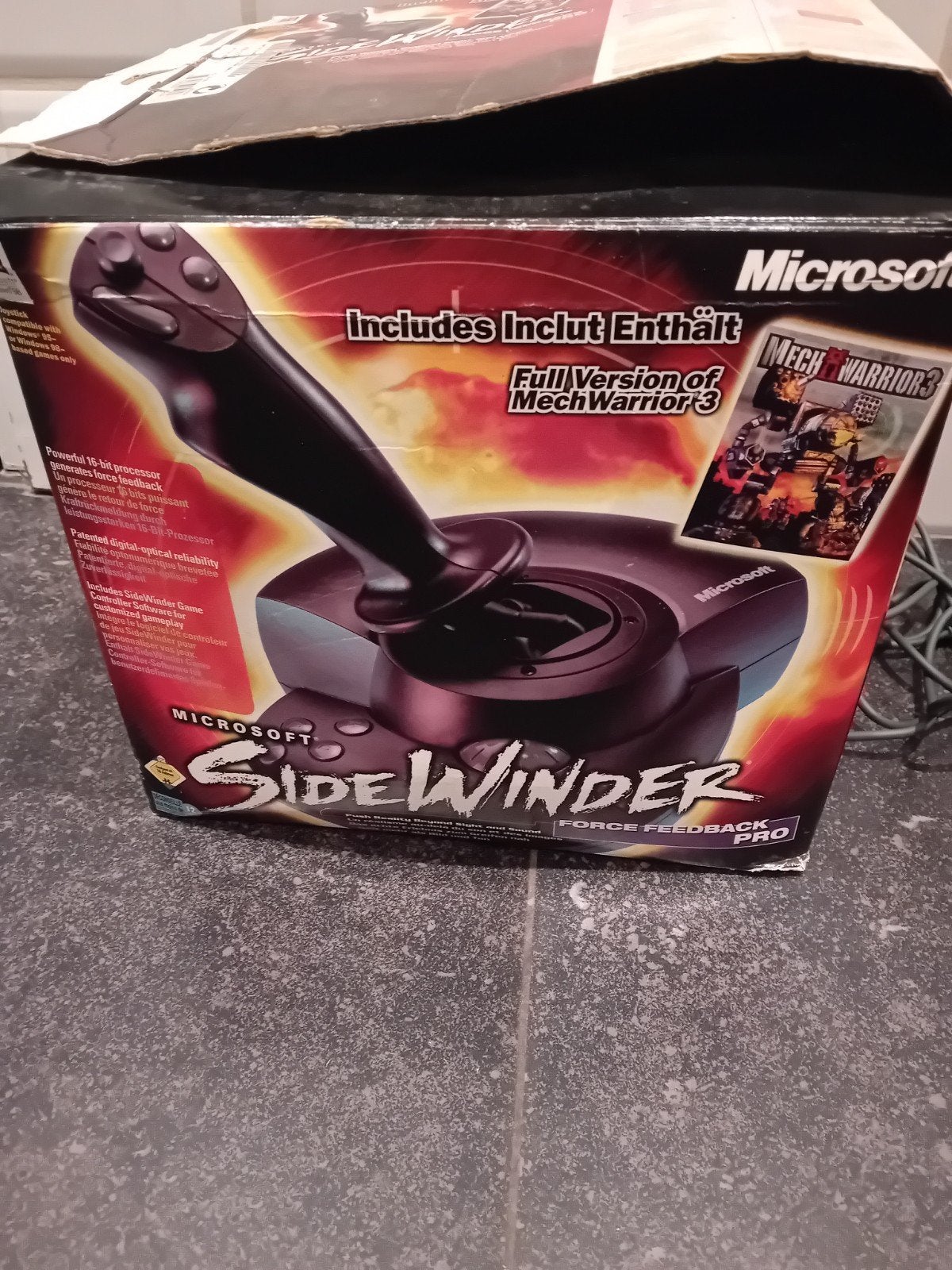 Microsoft SideWinder Force Feedback Pro - Nieuw in doos, Computers en Software, Joysticks, Ophalen of Verzenden
