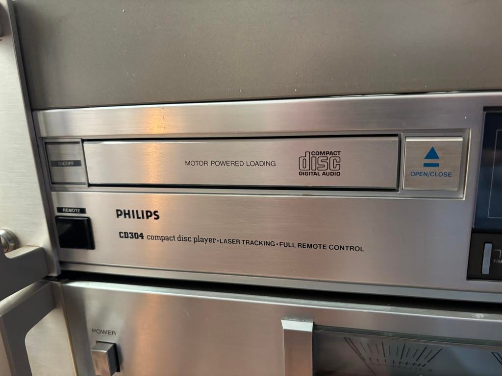 Vintage Hifi Set Sony met Philips CD304, Ophalen, Gebruikt, Cassettedeck, Losse componenten