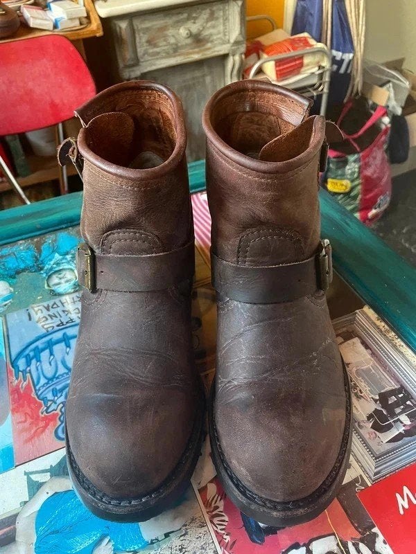 Stoere handgemaakte Sendra biker boots 39 met gespen 110€, Sendra, Bruin, Lage of Enkellaarzen, Ophalen of Verzenden