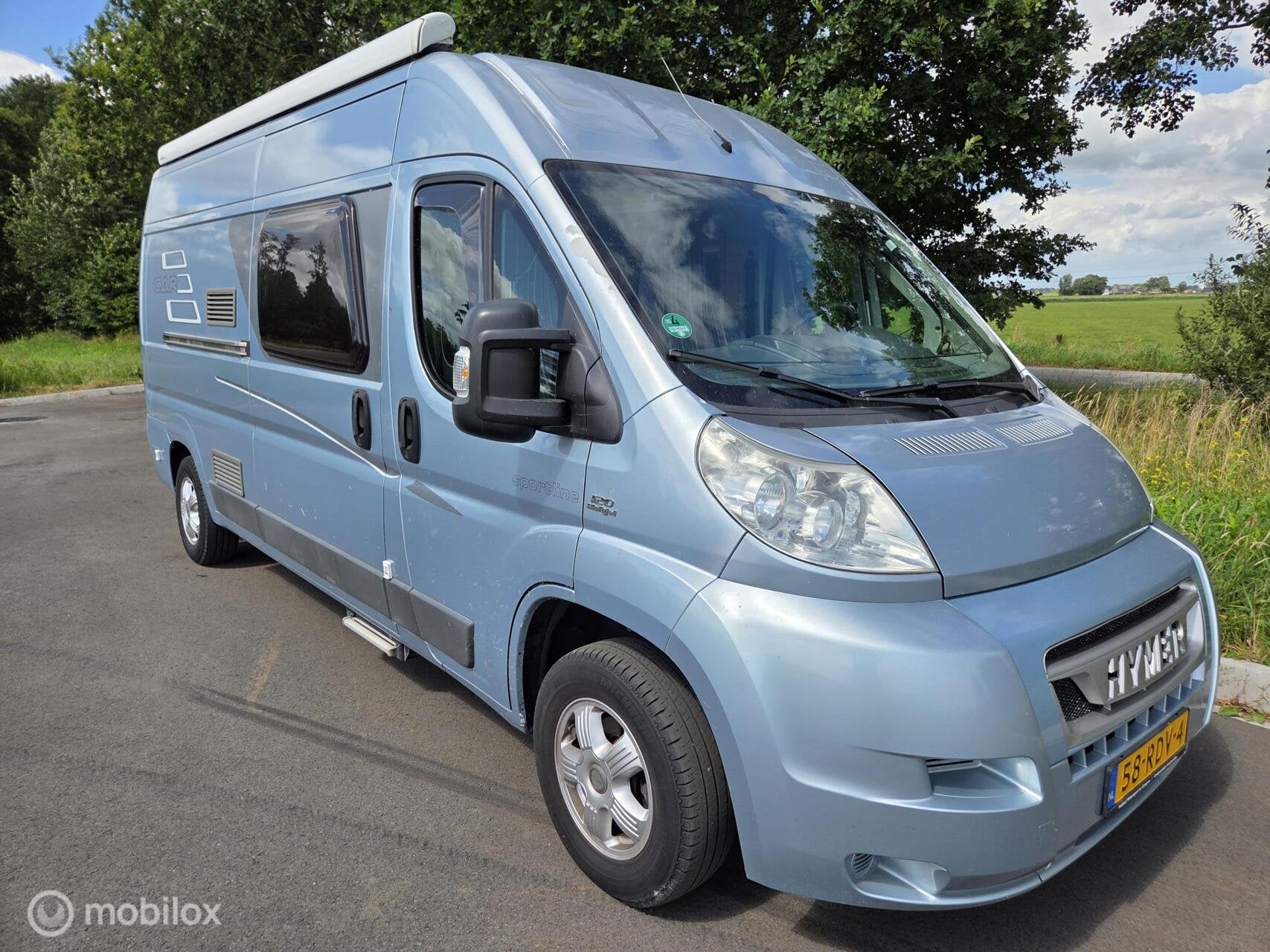 Hymer Car 322 2Win 2009 buscamper ☆Vast-bed Euro 4, 120PK, Buscamper of Camperbus, Luifel, 6 tot 7 meter, Hymer