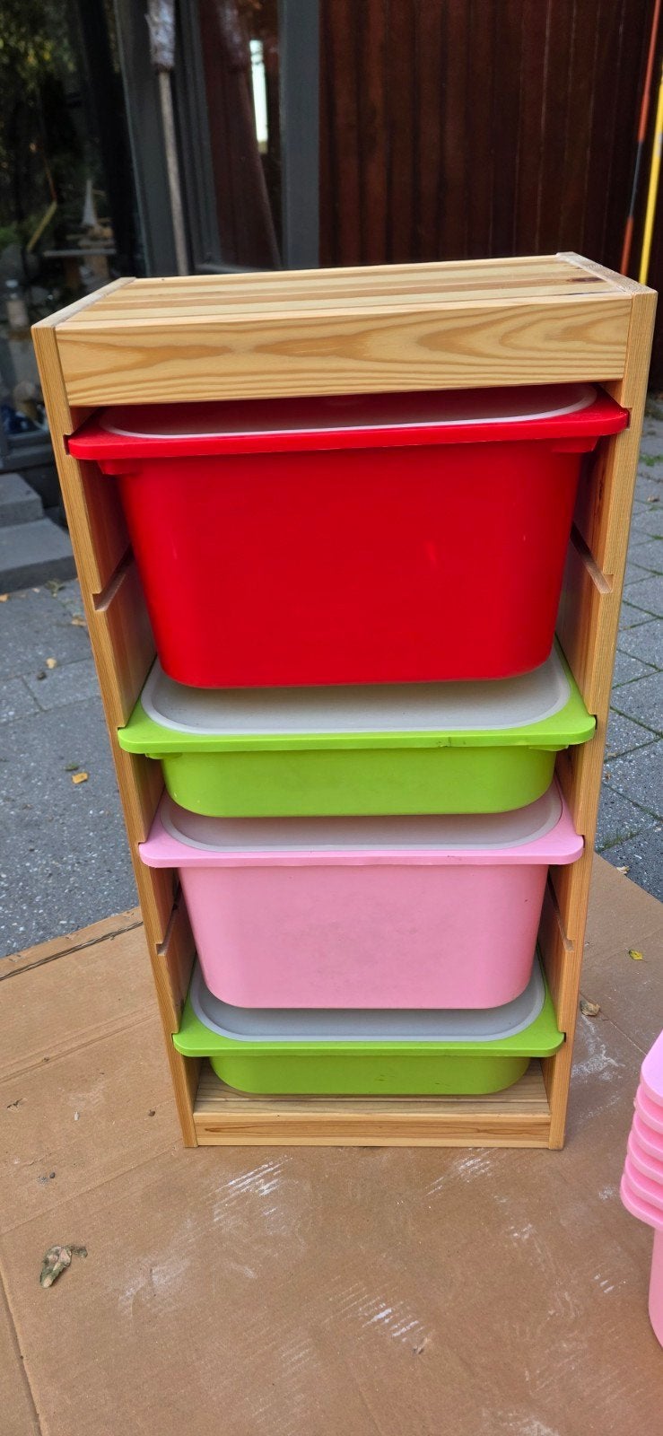 Ikea Trofast opbergkast met 15 opberg bakken, Ophalen, Zo goed als nieuw