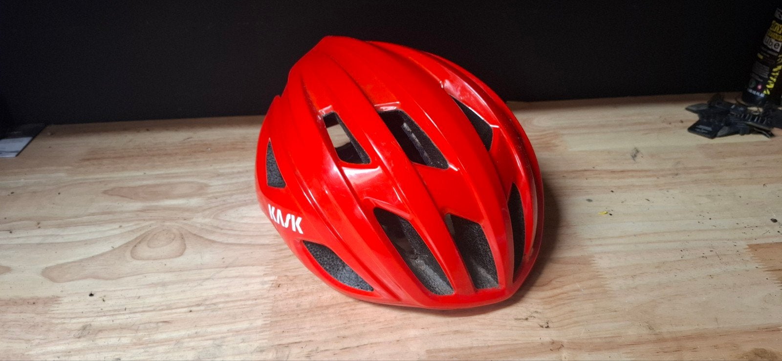 Kask fietshelm rood 52-58 cm, Fietsen en Brommers, Ophalen of Verzenden