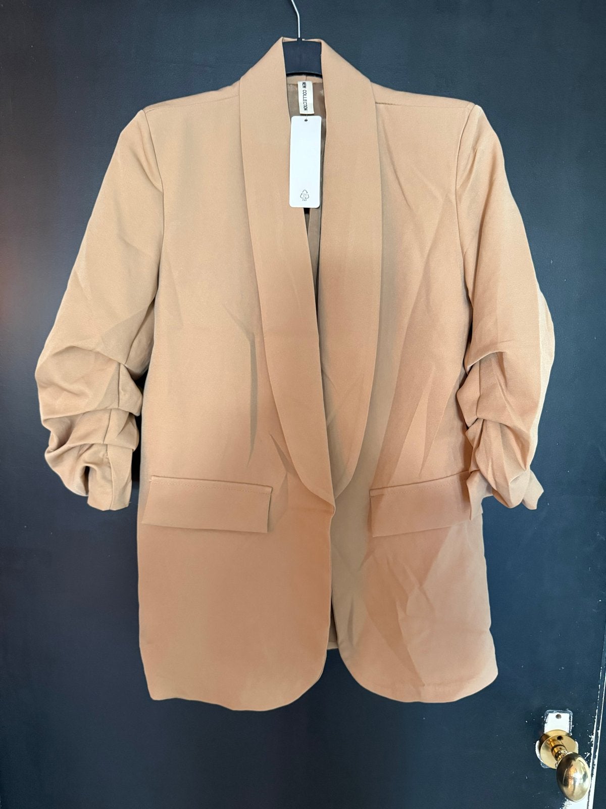 Stijlvolle beige blazer - Maat S t/m L, Beige, Nieuw, Ophalen of Verzenden, Jasje