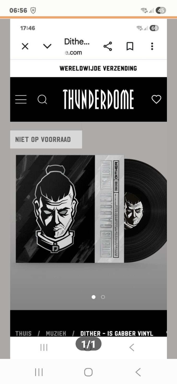 Dither dubbel album thunderdome vinyl, Ophalen of Verzenden, Nieuw in verpakking, 12 inch