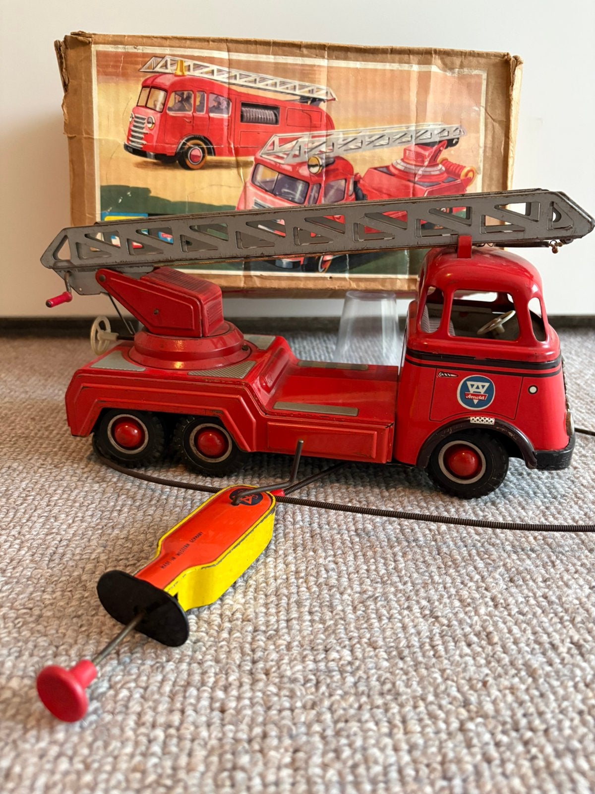 Arnold Daf Brandweerwagen Blikken Speelgoed, Ophalen of Verzenden