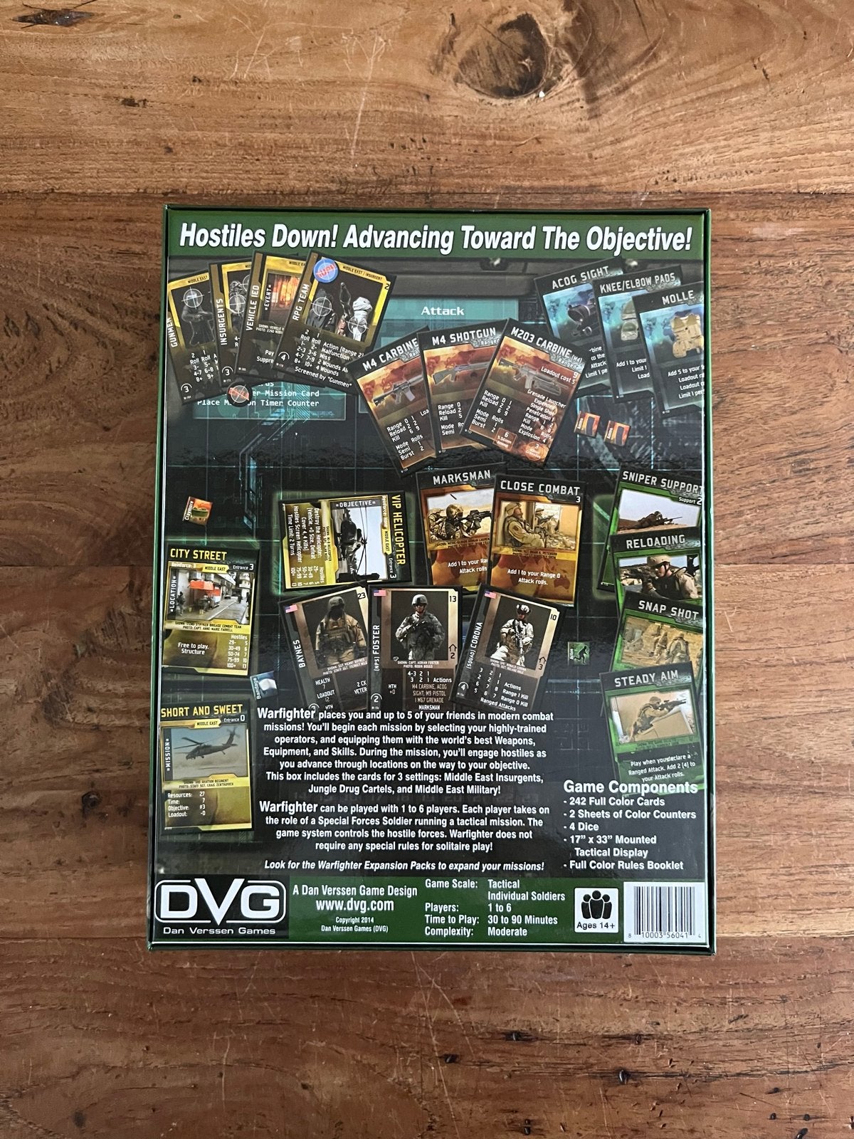 Warfighter: The Modern Special Forces Card Game + 4 Uitbreid, Een of twee spelers, Ophalen of Verzenden, Zo goed als nieuw