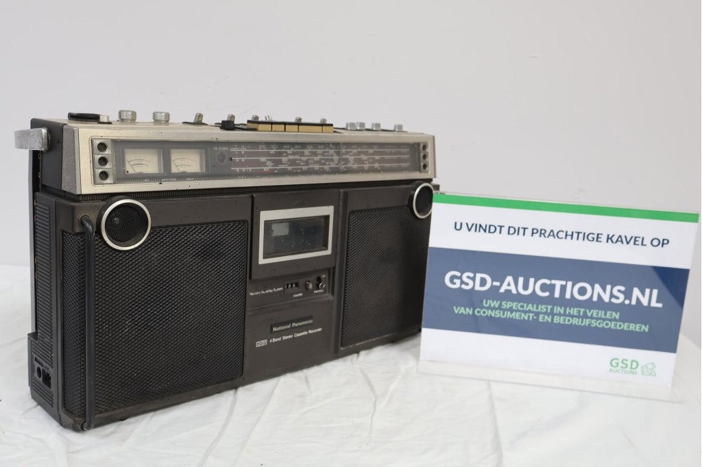 Vintage Panasonic 4 Band Stereo Cassette Recorder, Audio, Tv en Foto, Cassettedecks, Ophalen of Verzenden, Niet ingevuld, Niet ingevuld