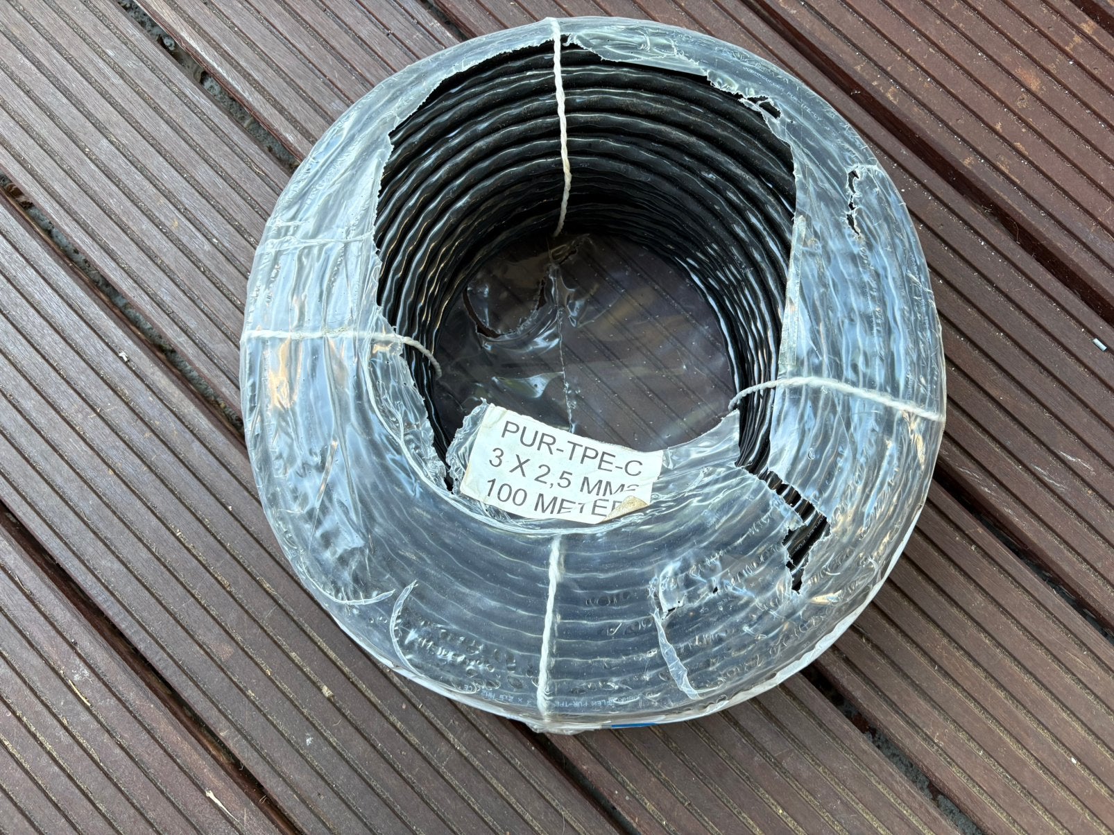 100 meter 3x2.5mm2 PUR type CY kabel in verpakking, Doe-het-zelf en Verbouw, Ophalen of Verzenden, Nieuw, Kabel of Snoer