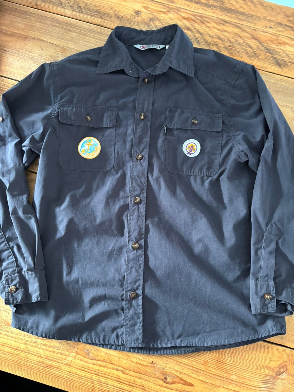 Blauwe blouse voor de waterscouts, Ophalen of Verzenden, Zo goed als nieuw, Kleding
