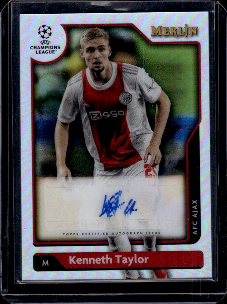 Kenneth Taylor Topps Merlin Chrome Auto Ajax, Ophalen of Verzenden, Zo goed als nieuw, Plaatje