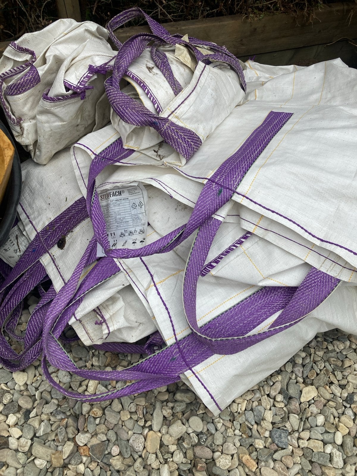 Big Bags / puinzakken (gebruikt) 9 stuks 1m3 bieden per stuk, Tuin en Terras, Zand, Ophalen