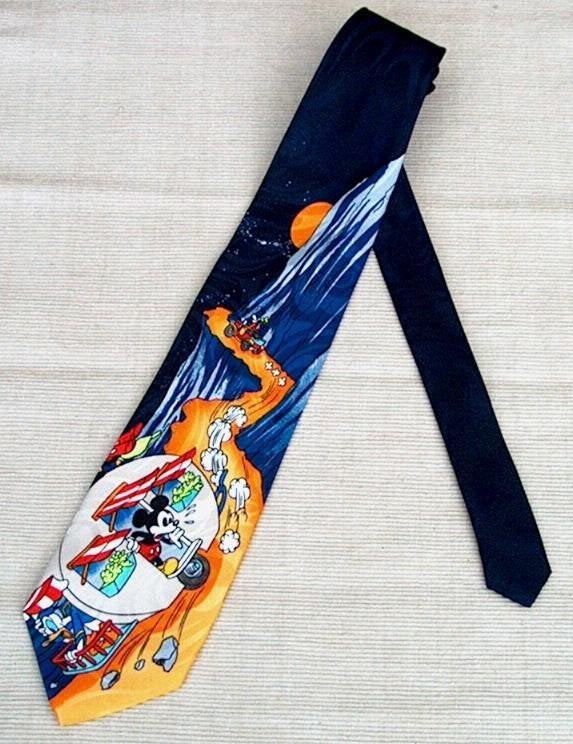 Nieuw : stropdas Disney donkerblauw Mickey Mouse, Ophalen, Nieuw, Blauw, Met patroon