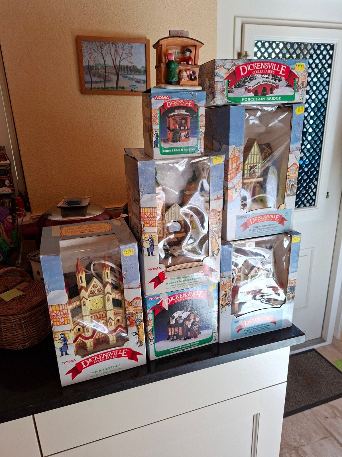 Dickensville  mooi kerstdorp te koop in totaal. 7 items, Diversen, Kerst, Ophalen of Verzenden, Zo goed als nieuw