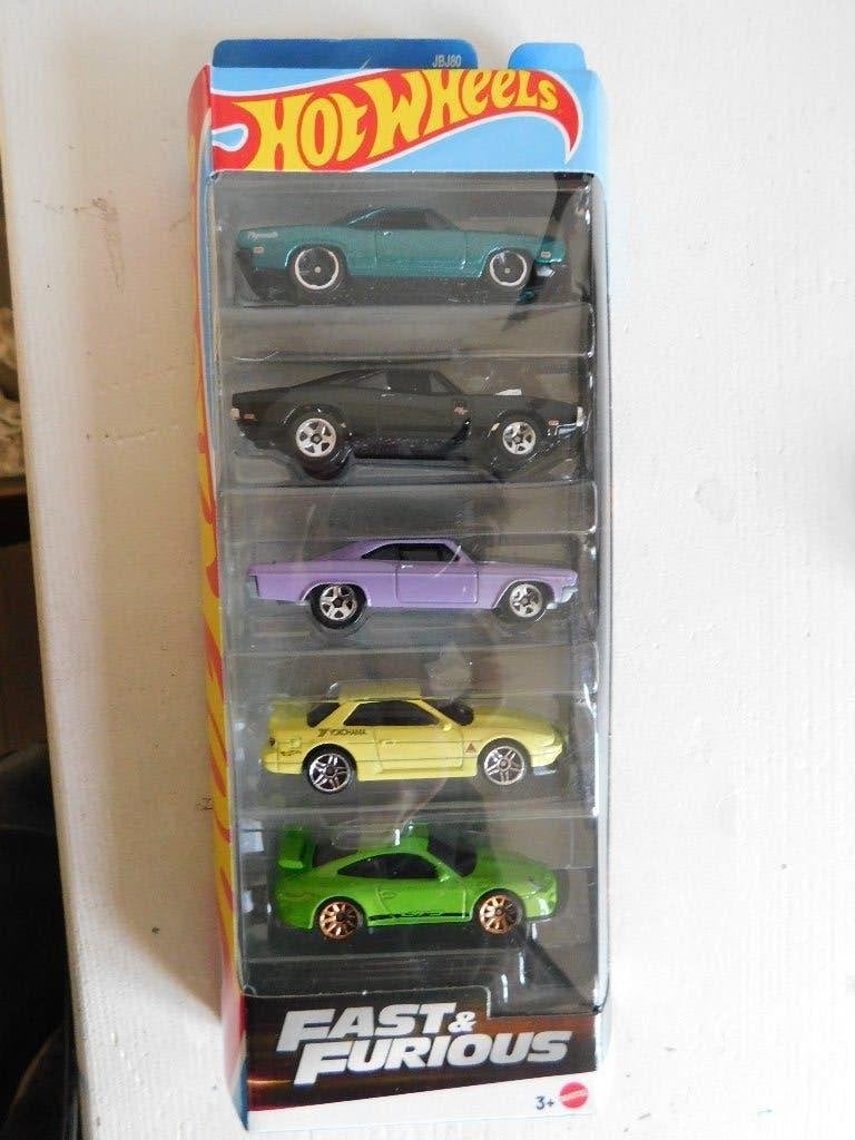 Fast and Furious 1:64 schaalmodel 5 pack Hotwheels, Ophalen of Verzenden, Nieuw, Auto, Hot Wheels