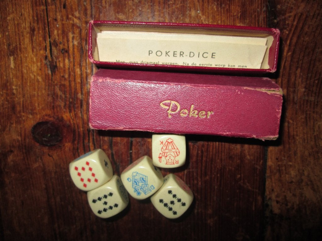 poker stenen jaren 50 bakeliet onbespeeld doosje pokerstenen, Ophalen of Verzenden