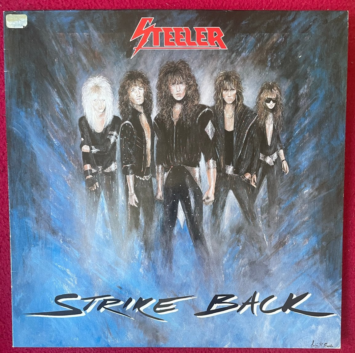 Steeler - Strike Back LP + Gesigneerde single!!!, Cd's en Dvd's, Ophalen of Verzenden, Gebruikt