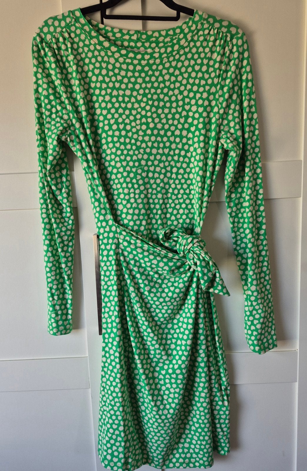 Fabienne Chapot Lilo Short Dress Groen met Hartjes Maat S, Nieuw, Ophalen of Verzenden, Fabienne Chapot, Maat 36 (S)