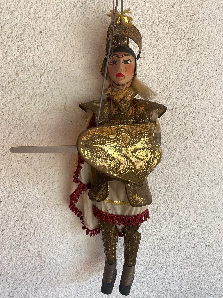 Vintage marionetpop Siciliaanse ridder, Ophalen of Verzenden