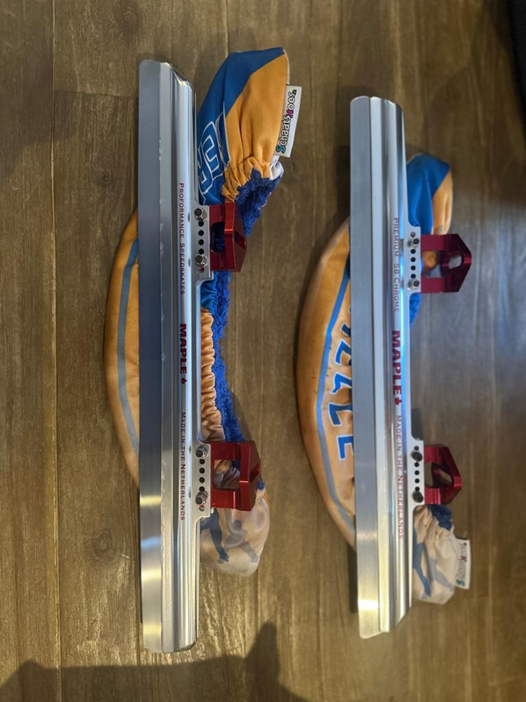 Maple Premium SB Chrome shorttrack ijzers, Ophalen of Verzenden, Zo goed als nieuw, Noren, Maple
