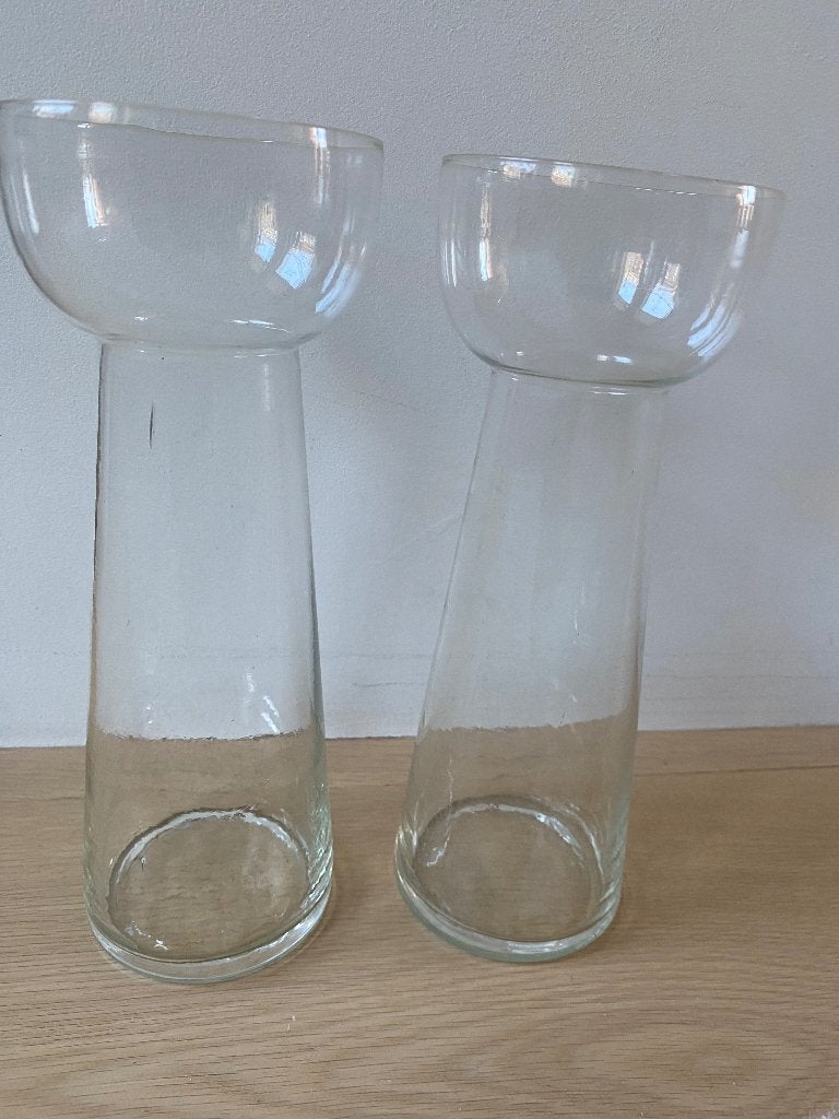 Hyacinthbol glazen, bollenvazen per stuk € 20,--, Ophalen of Verzenden, Glas