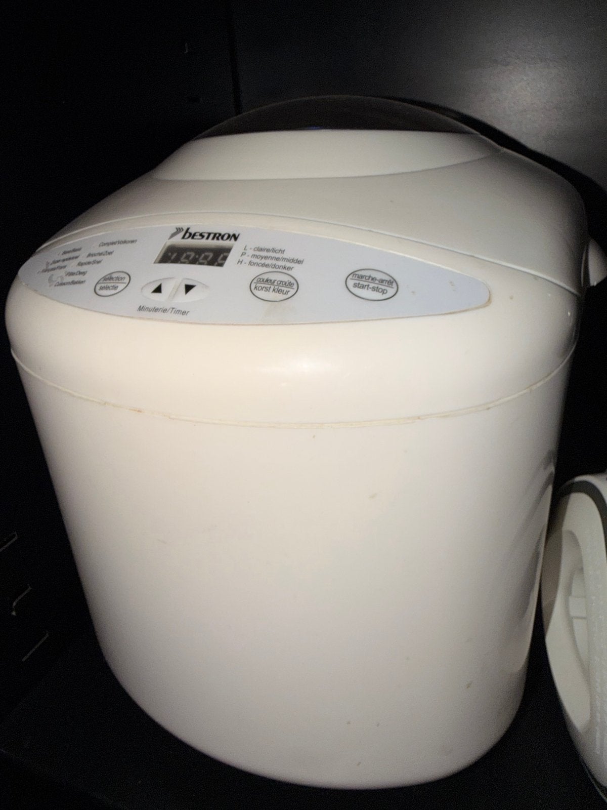 Bestron Broodbakmachine - Vers brood in een handomdraai, Gebruikt, 800 tot 1200 gram deeg, Kijkvenster, Ophalen