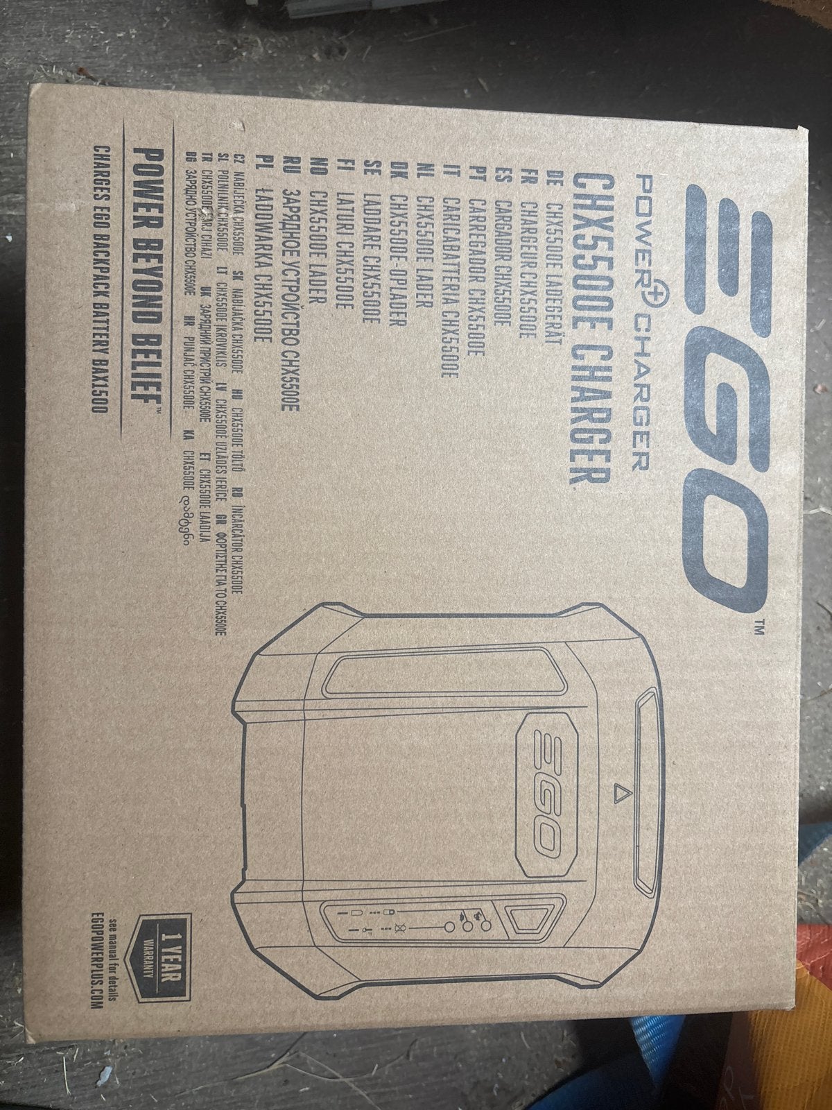 Ego CHX5500E Oplader - Nieuw in doos, Tuin en Terras, Ophalen, Nieuw