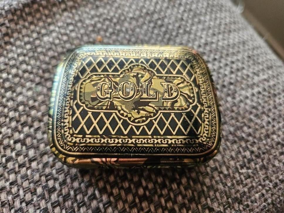 Snuiftabak oud blikje, Verzamelen, Blikken, Gebruikt, Overige, Overige merken, Ophalen of Verzenden