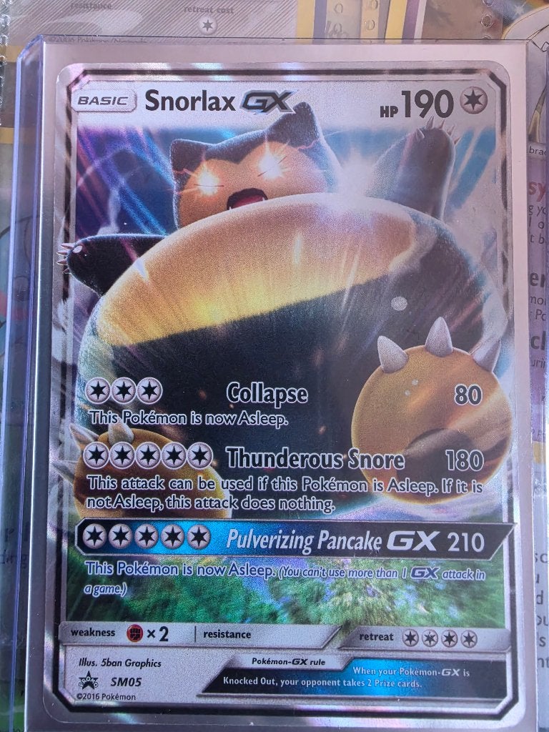 Snorlax-GX (Promo SM05), Hobby en Vrije tijd, Ophalen of Verzenden, Zo goed als nieuw, Foil