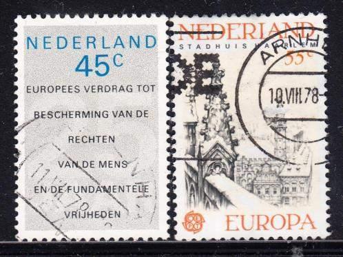 4268 - Nederland nvph 1157/1158 gestempeld , Europa CEP, Verzenden, Na 1940, Gestempeld