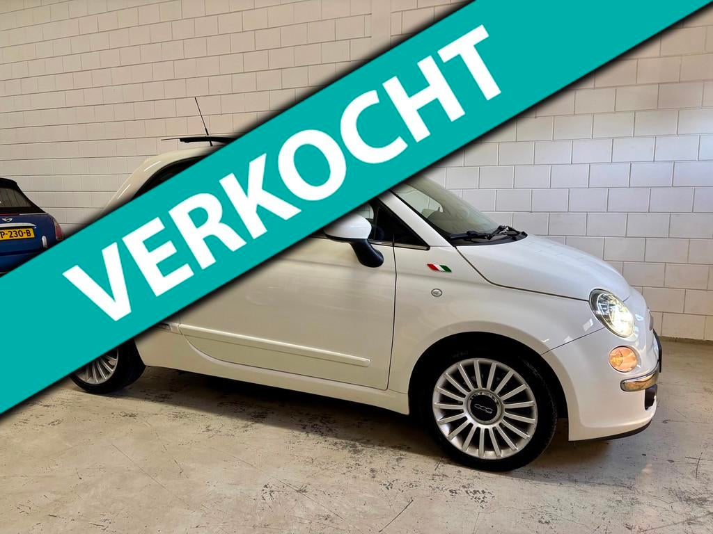 Fiat 500 0.9 TwinAir Lounge|Elek.Panodak|Clima|Leer|16inch|A, Euro 5, 86 pk, Gebruikt, 31 €/maand