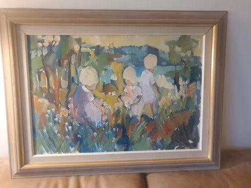 kinderen bloemenweide Niels Sewerin, Nils Grahmstad, Ophalen