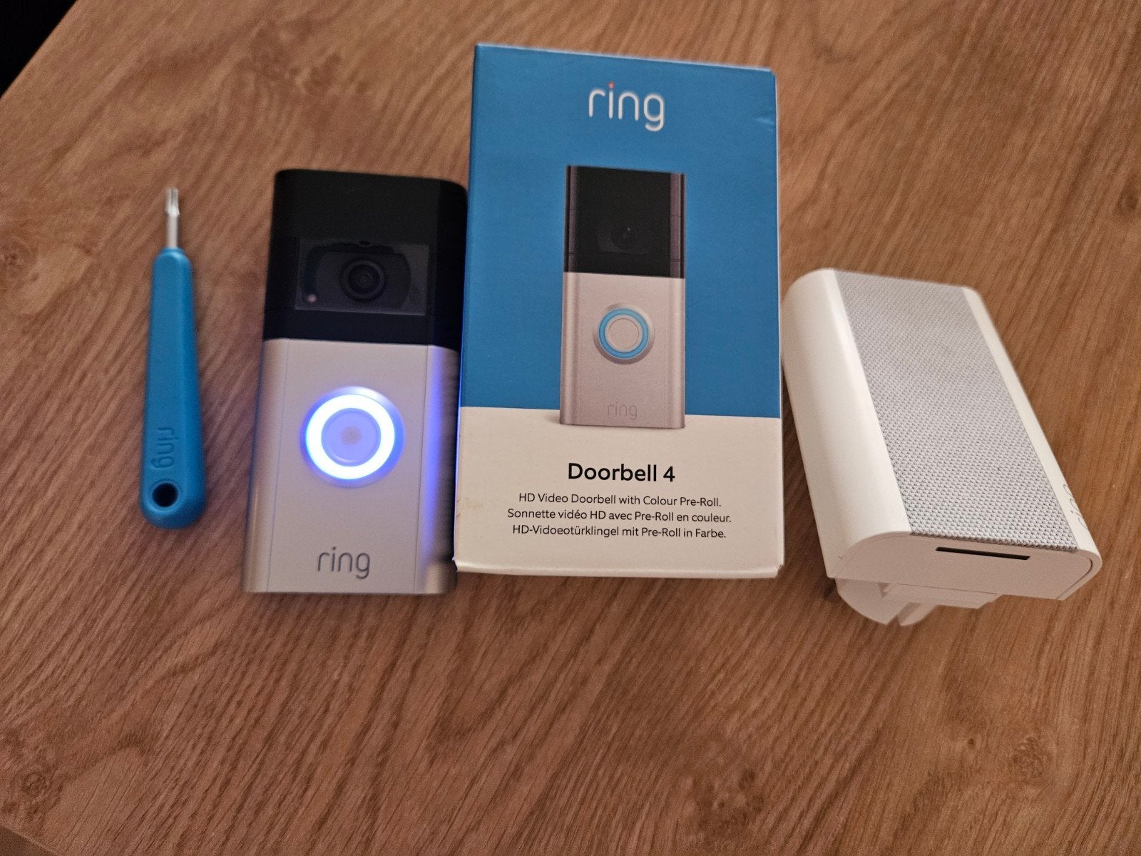 Ring videobel 4 Doorbell 4 met Chime, Ophalen of Verzenden, Zo goed als nieuw