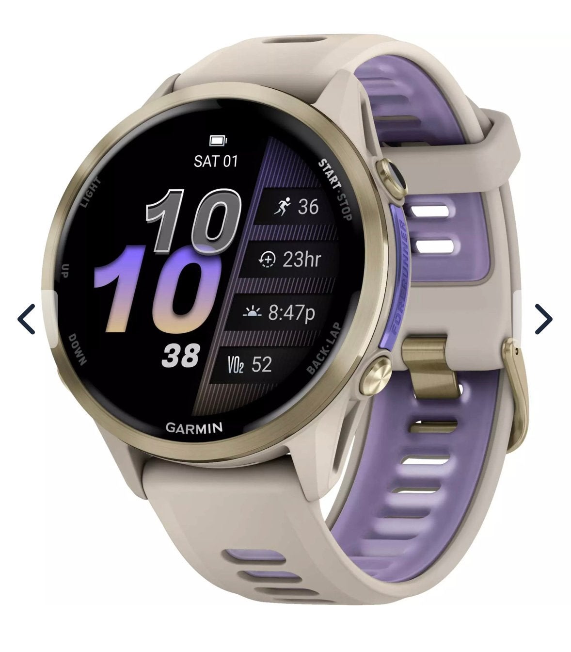 Garmin Forerunner 970 – Goud – Zo goed als nieuw, IOS, Slaap, Ophalen of Verzenden, Zo goed als nieuw