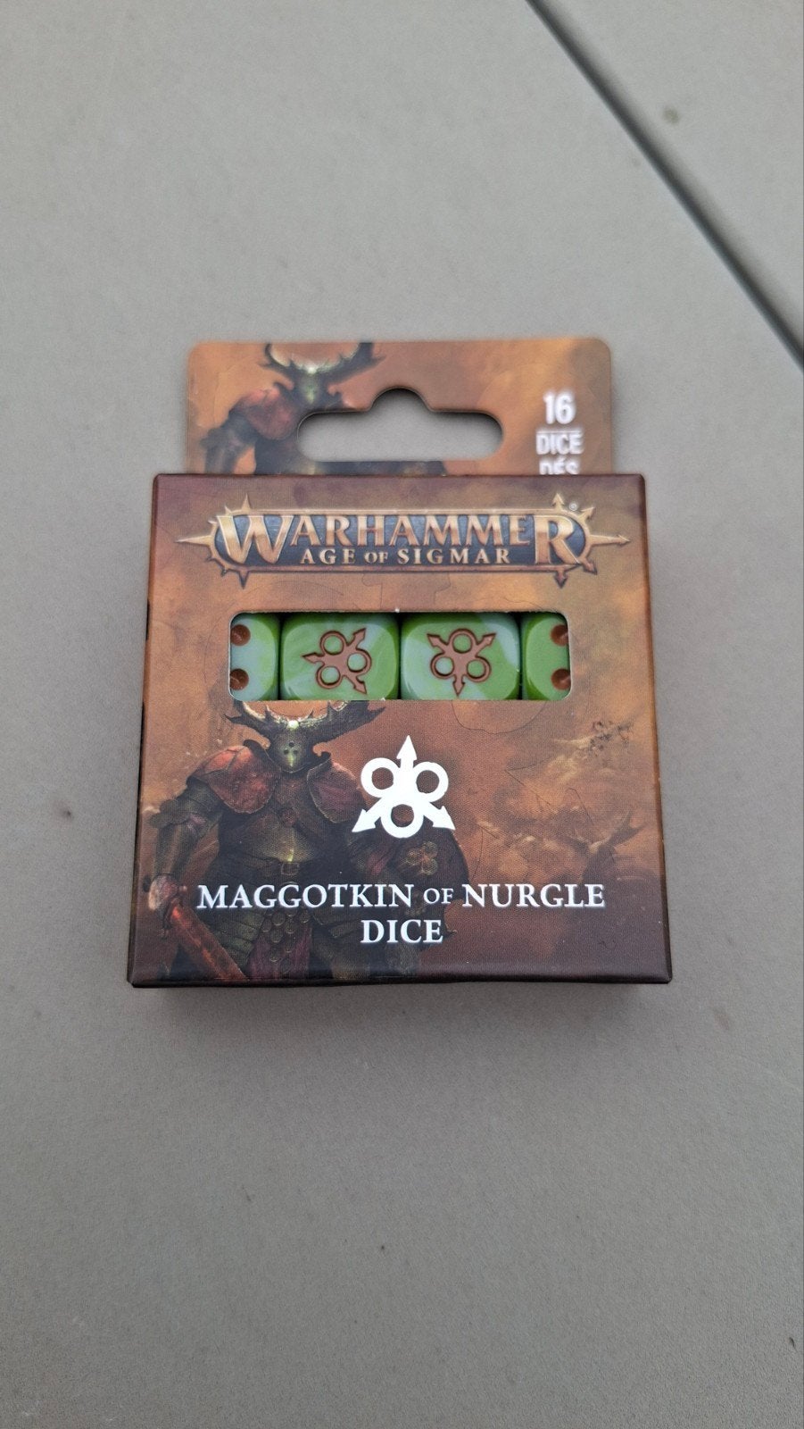 Warhammer maggotkin of nurgle / death guard dice dobbelsteen, Ophalen of Verzenden, Nieuw, Warhammer, Toebehoren