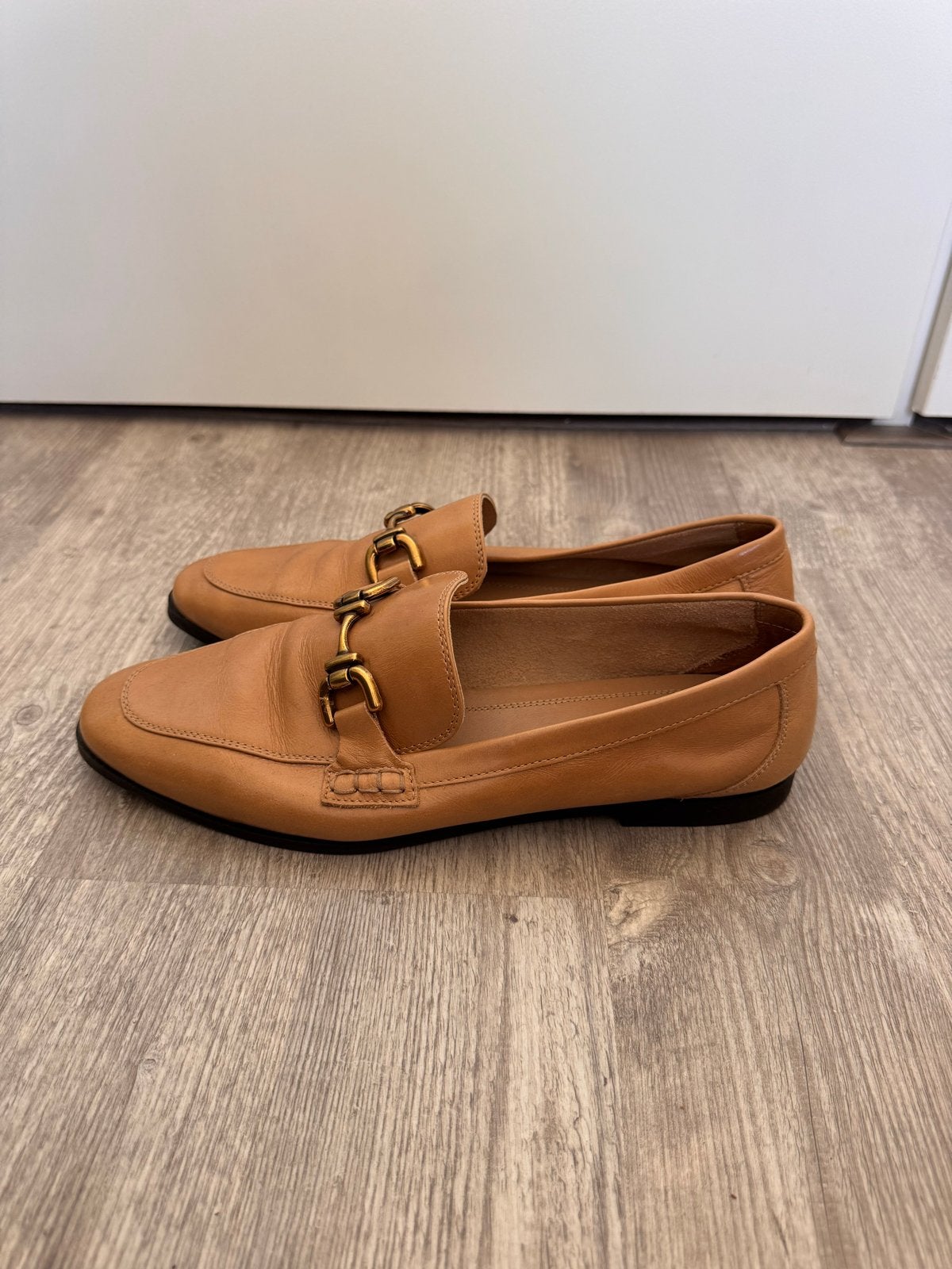 Zara leren loafers maat 39 - Zo goed als nieuw, Kleding | Dames, Ophalen of Verzenden, Zo goed als nieuw, Bruin, Instappers