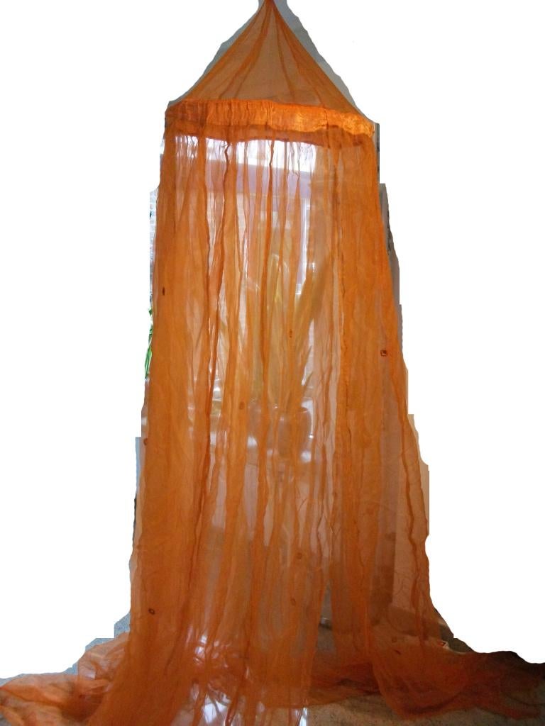 oranje klamboe met spiegeltjes, Kinderen en Baby's, Kinderkamer | Inrichting en Decoratie, Ophalen, Gebruikt, Klamboe