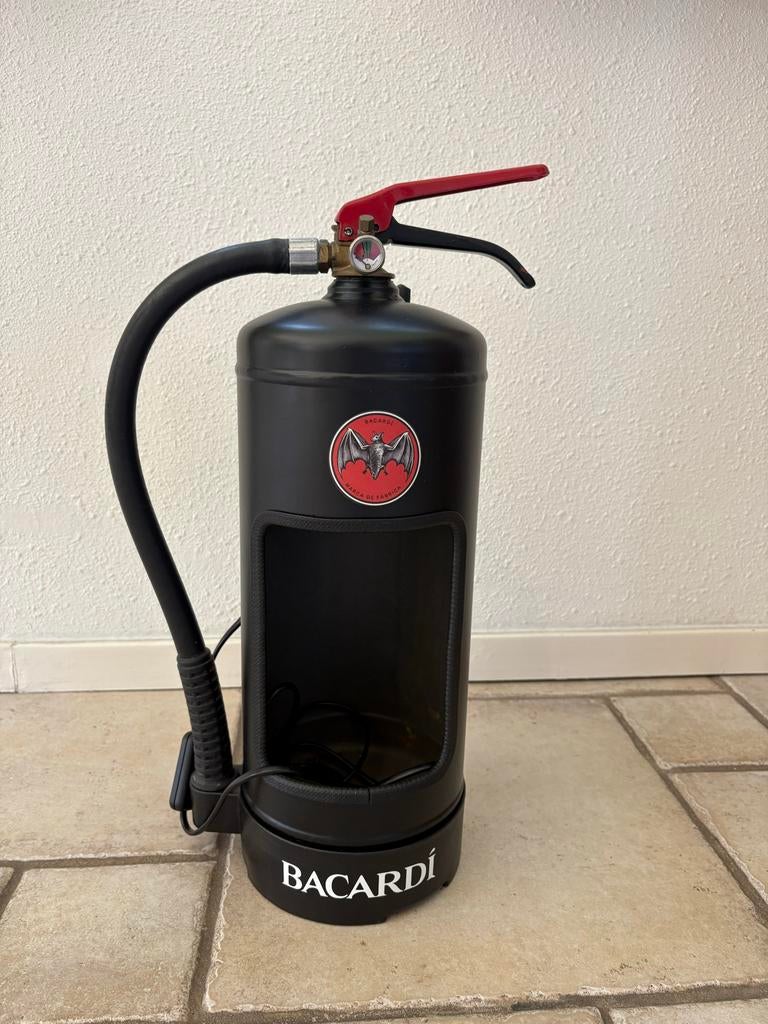 Bacardi brandblusser lamp, Ophalen, Gebruikt