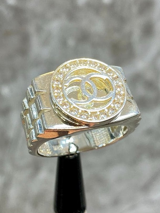 925 Zilveren Rolex Ring, 19 tot 20, Nieuw, Ophalen of Verzenden, Dame of Heer