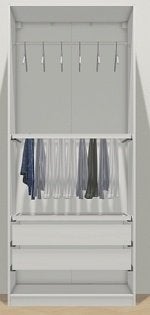 Pax ikea kledingkast 100cm, Ophalen, Gebruikt, 50 tot 100 cm, 50 tot 75 cm