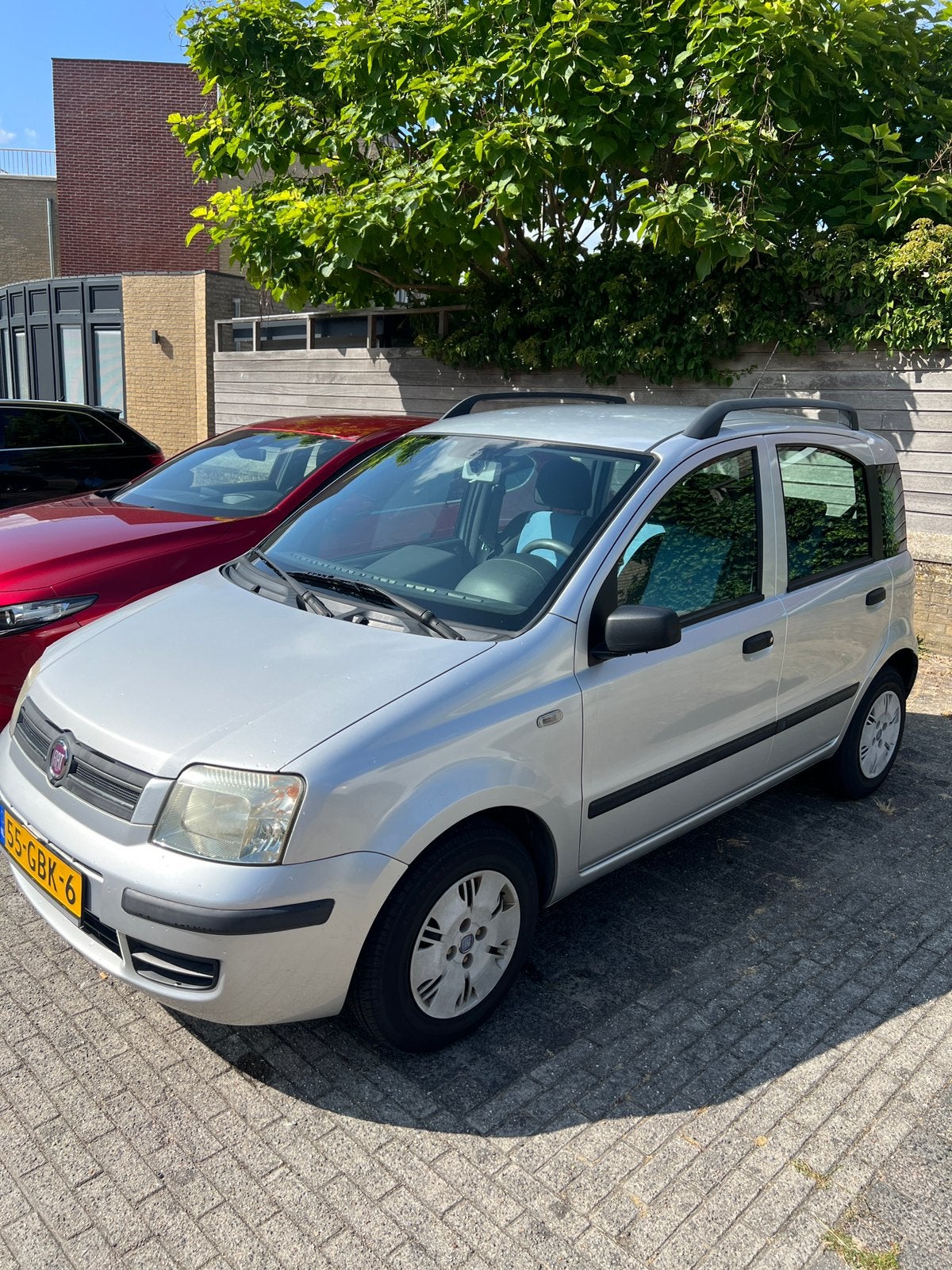 Fiat Panda 1.2 Dualogic 2008 Grijs automaat 5 deurs, Stof, 840 kg, Origineel Nederlands, 19 km/l