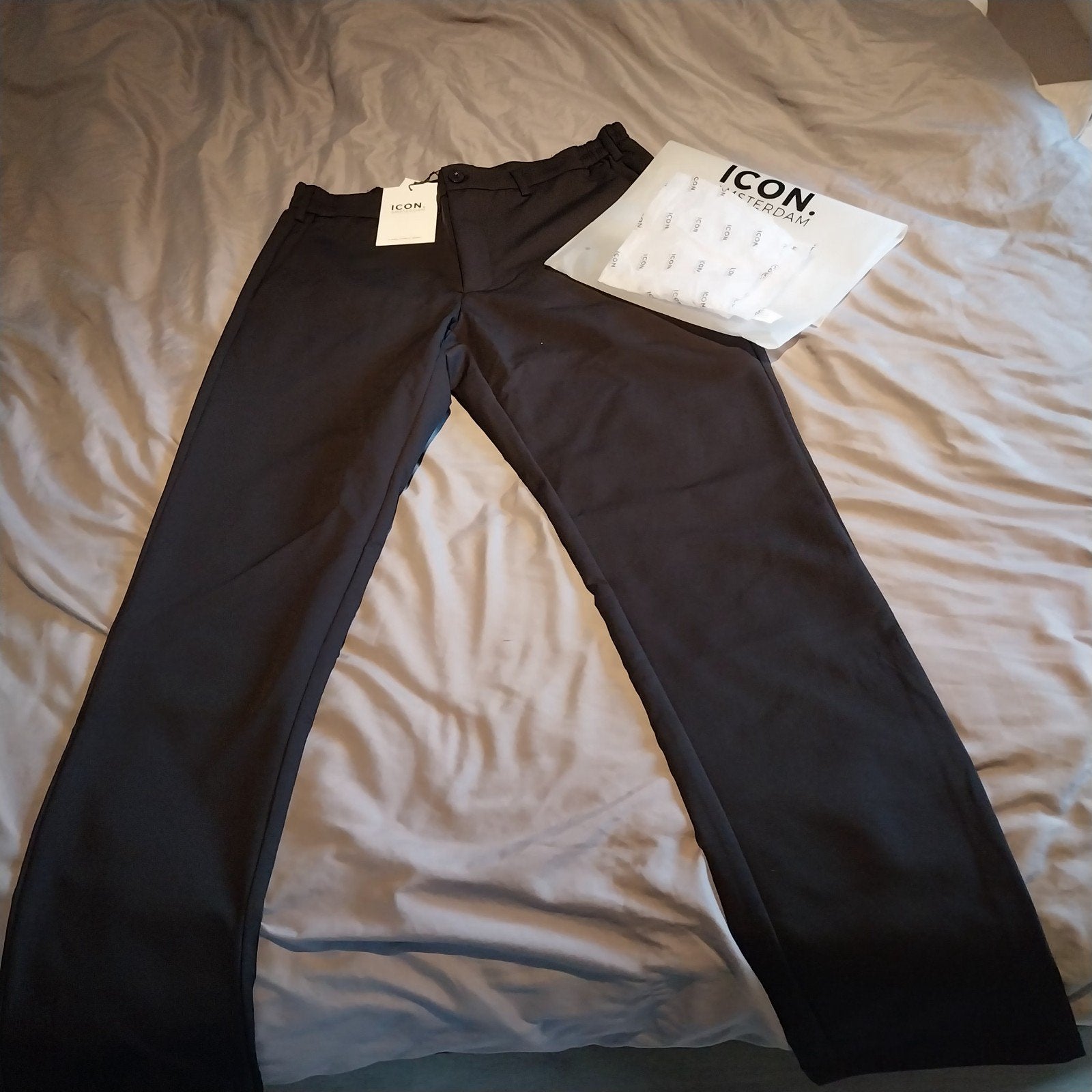 Icon Amsterdam pantalon 34/34 NIEUW, Ophalen of Verzenden, Nieuw, Zwart, Icon Amsterdam